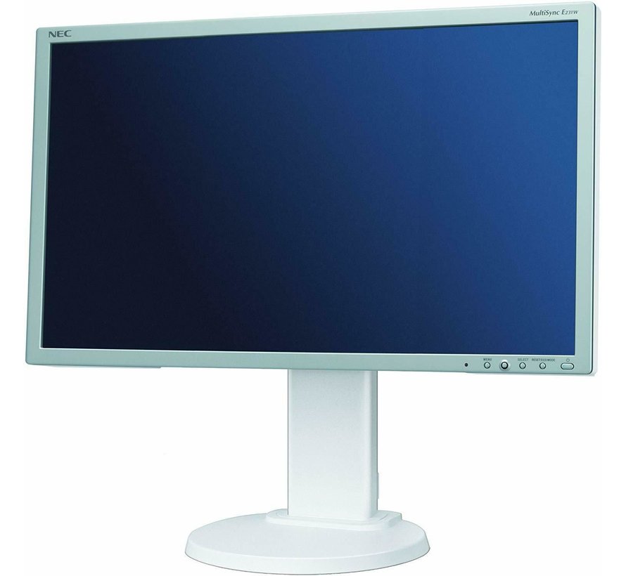 NEC 23 "MultiSync E231W 58.4 cm monitor LCD de 23 pulgadas blanco