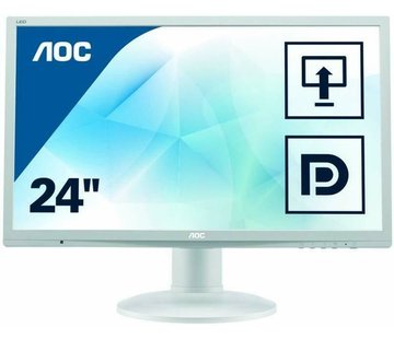 AOC AOC 24" 2460 61 cm 24 Zoll Monitor VGA DVI Monitor Display weiß