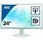 AOC 24 "2460 61 cm 24 inch monitor VGA DVI monitor display white