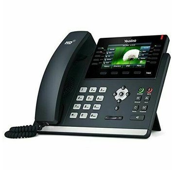 Yealink SIP-T46S IP Phone Black Wired Handset LCD 16 lines