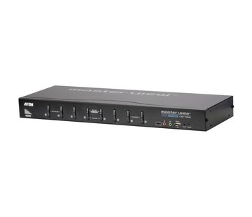 ATEN Master View CS1768 Conmutador KVM USB DVI / audio de 8 puertos para gráficos DVI sin NT