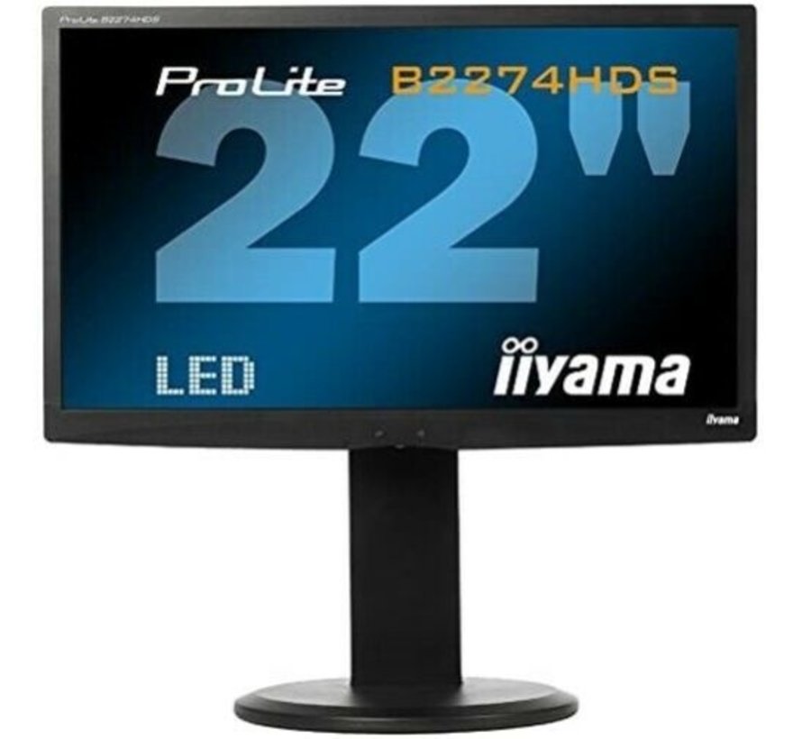 iiyama ProLite B2274HDS 21,5" WIDESCREEN LED-BACKLIGHT Overdrive HDMI Monitor