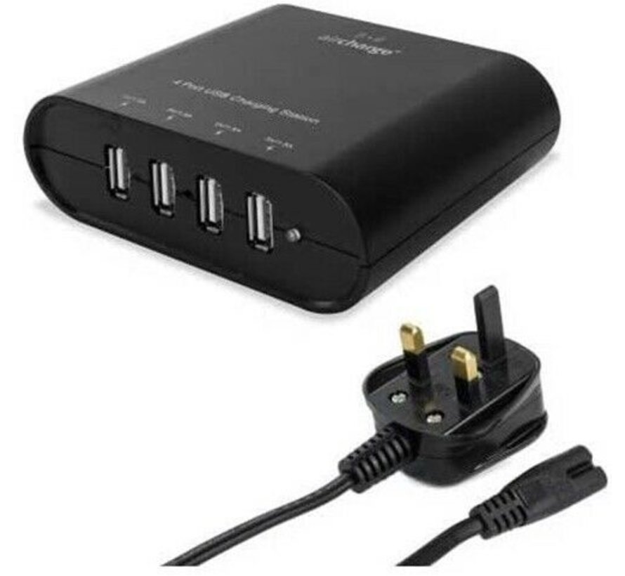 AirCharge 4Hub USB Charging Hub 4Port Ladegerät ACHTUNG GB STECKER