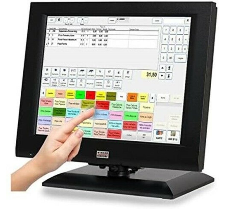 Wincor Nixdorf BA73A-2 15"cTouch Touchscreen Display Monitor POS Dunkel OHNE FUß