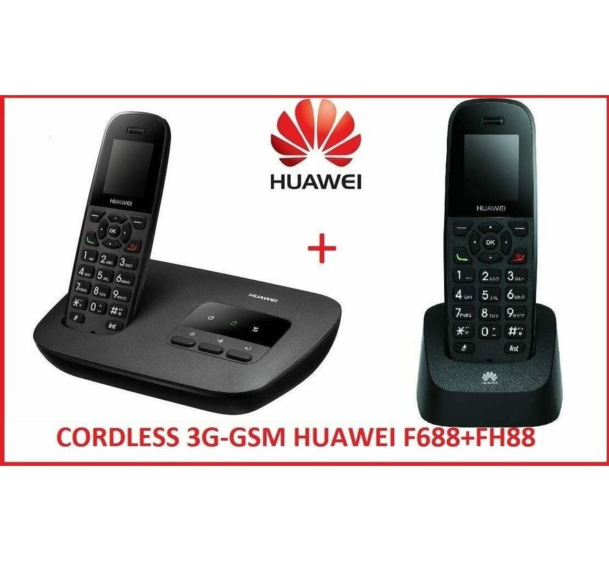 HUAWEI DUOS GSM 3G / UMTS F688 + FH88 mit SIM-Karte Schnurlostelefon Telefon