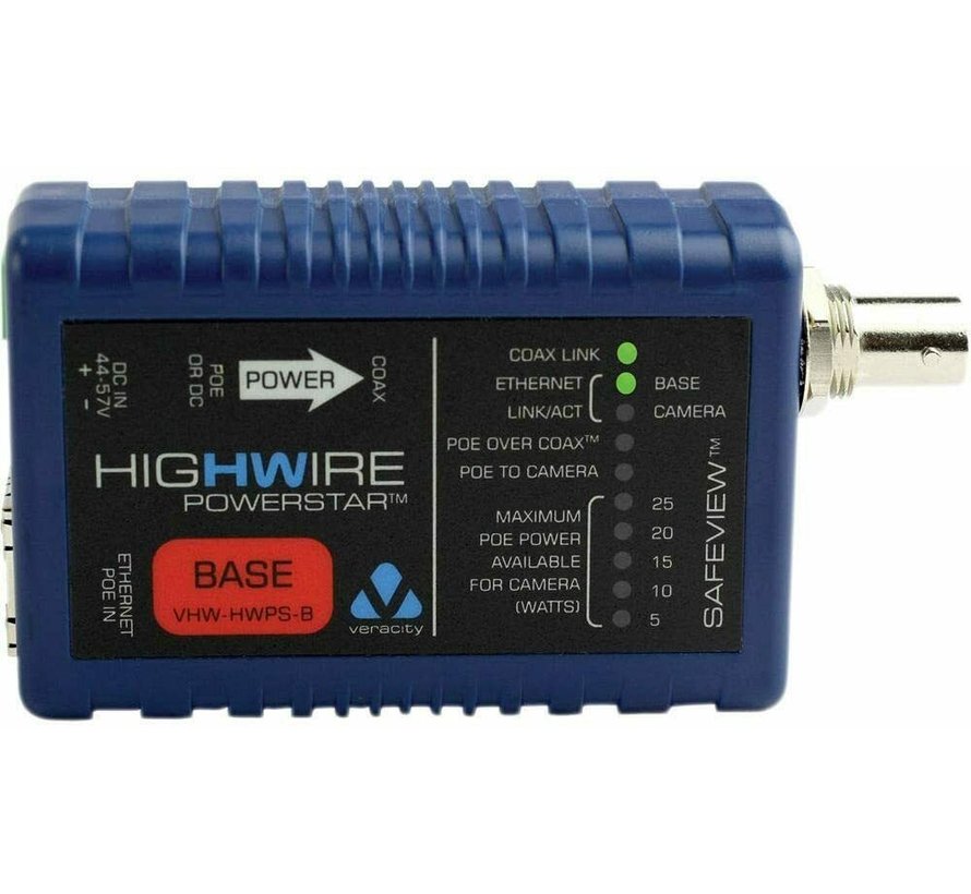 Unidad de cámara de unidad base de convertidor coaxial-IP Veracity VHW-HWPS-B