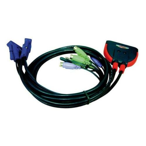 roline USB KVM Switch 2 Port mit Audio BuyGreen