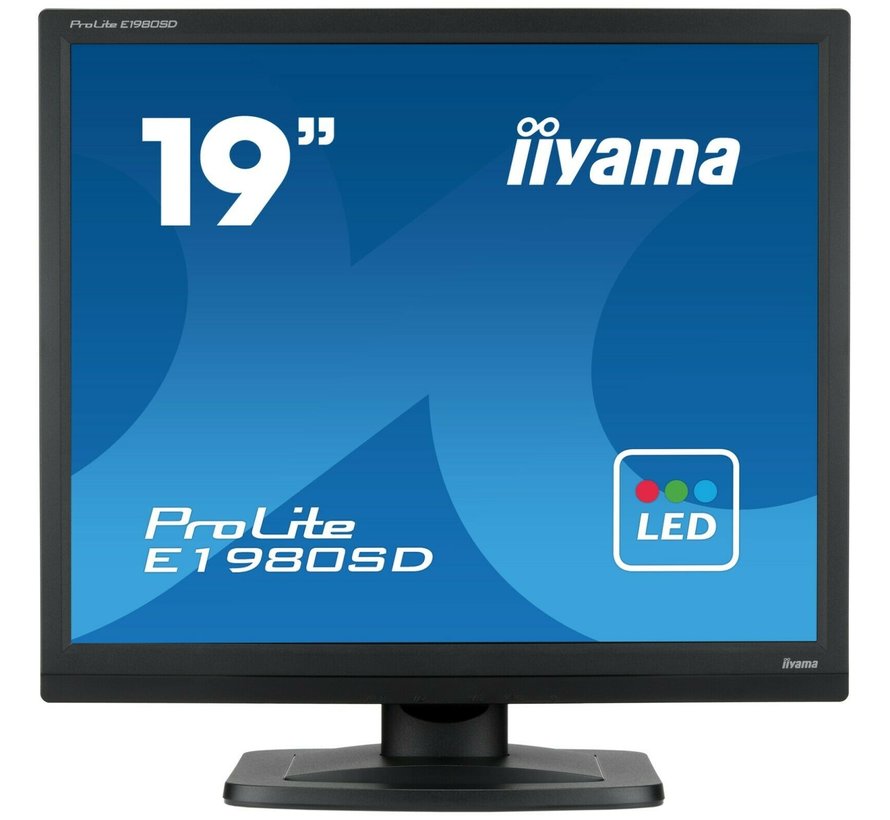 MONITOR DE LUZ DE FONDO LED iiyama ProLite E1980SD 19 "