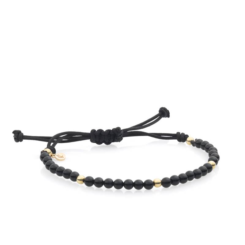 Dainty black onyx bracelet - NicteShop