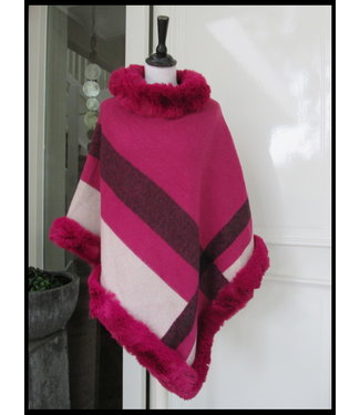 merkloos Pink Poncho