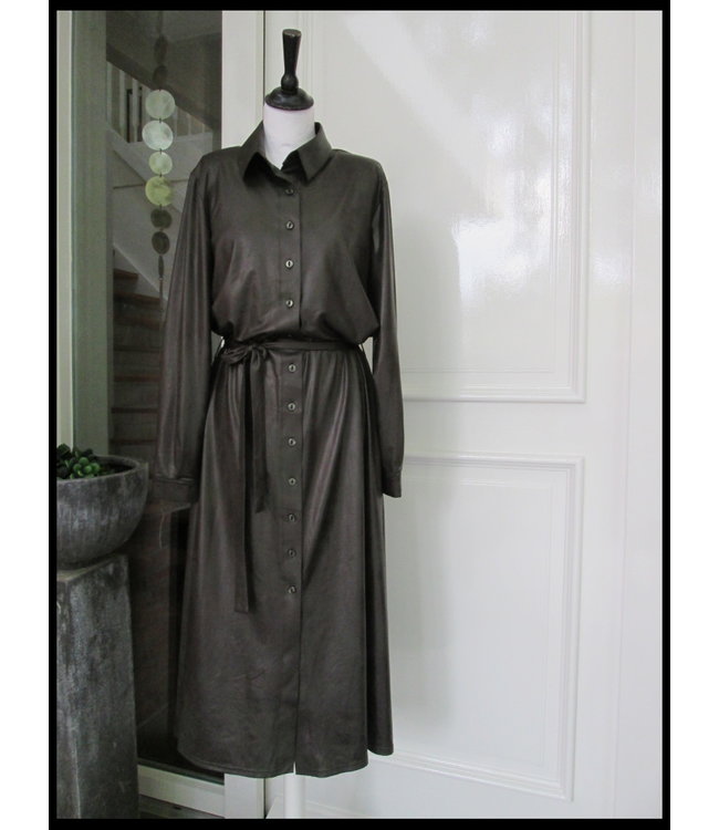 Top Leatherlook Magna Jurk