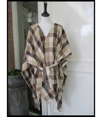 merkloos Braun Poncho