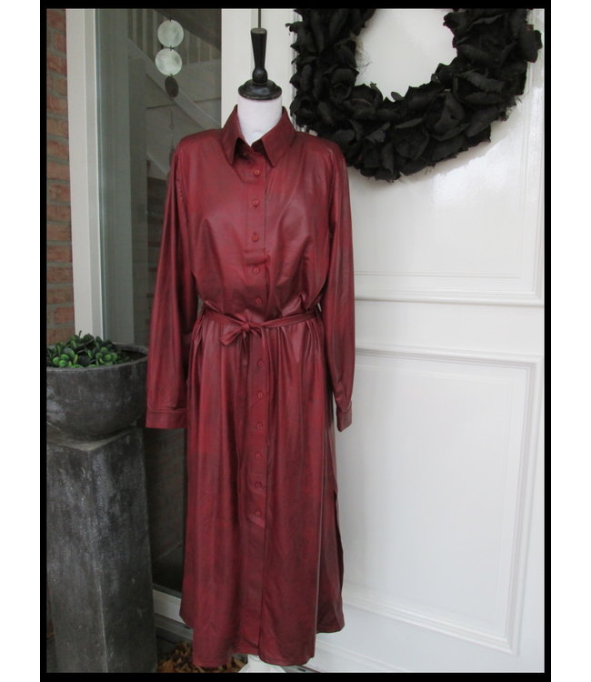 Top Leatherlook Magna Jurk