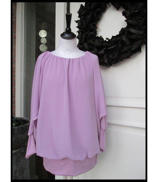 merkloos Violet Bluse