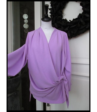 merkloos Violet Bluse