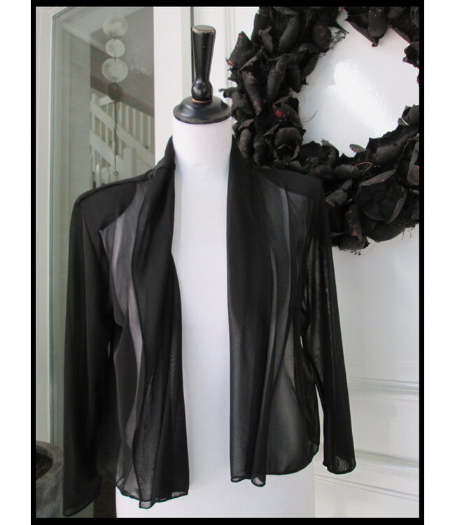 Schwarz Magna Mantel