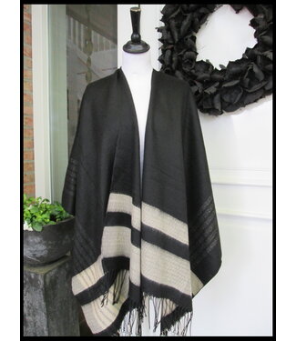 merkloos Black Poncho