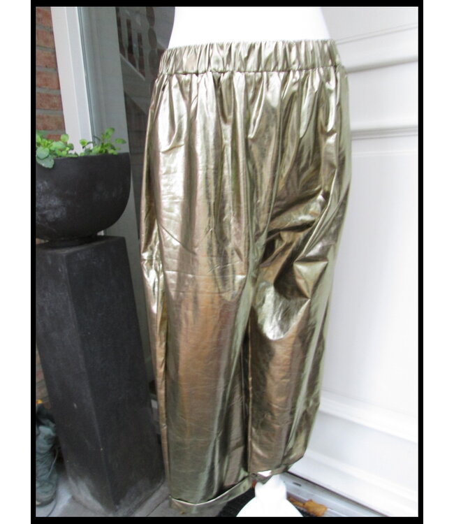 Yellow Gold & Silver Pants