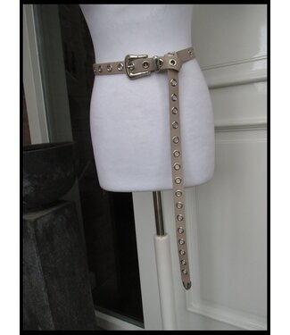 merkloos Beige Riem