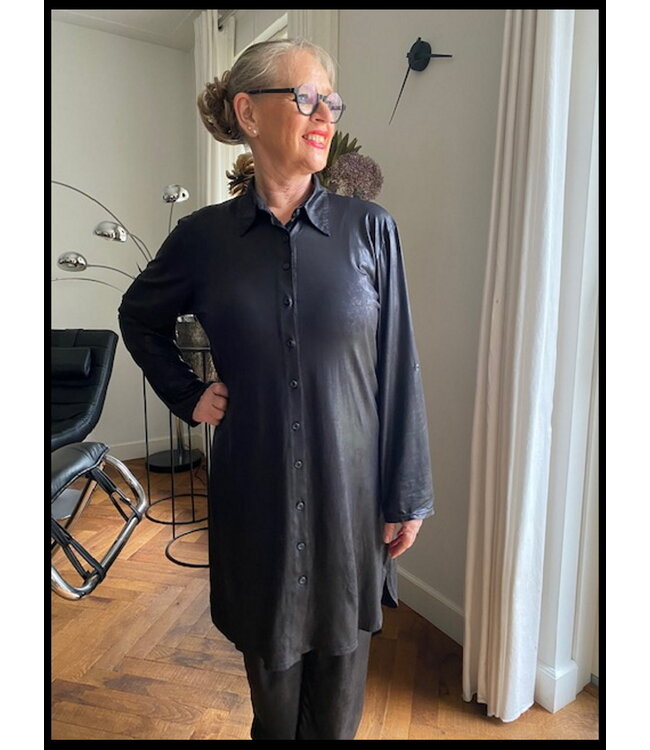 Schwarz Magna Bluse