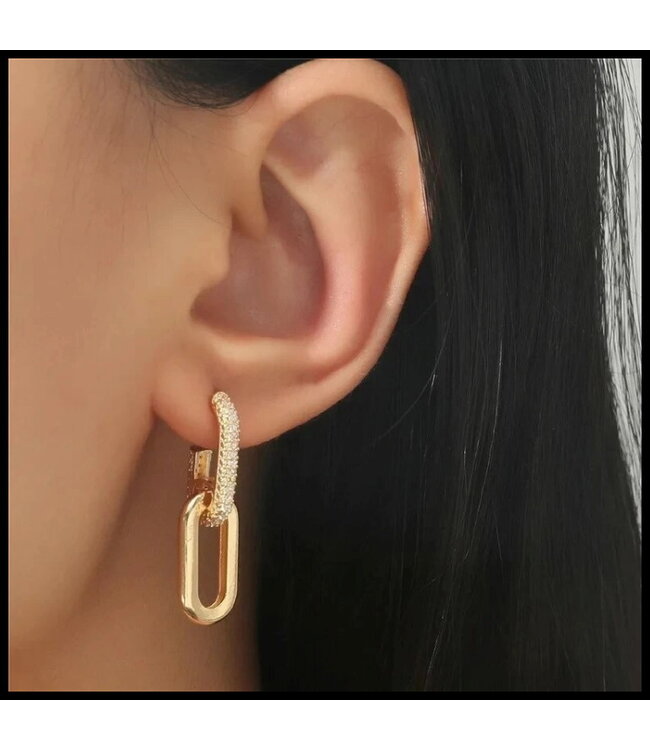 Tweedelige Oorbellen