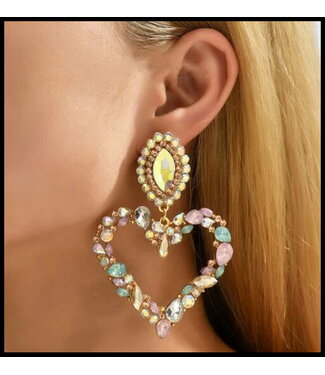 merkloos Pink Earring