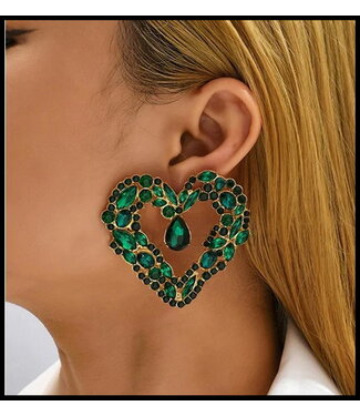 merkloos Green Earring