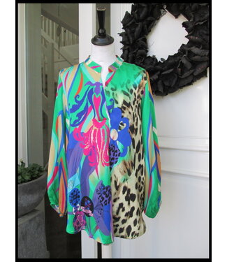 merkloos Superfleurige Blouse