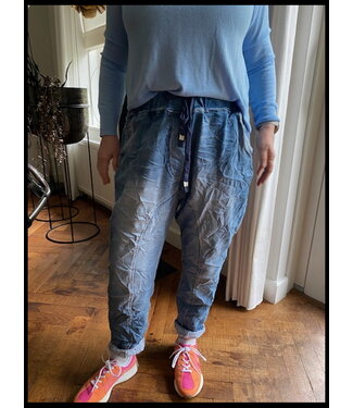 merkloos Waanzinnige Kreuk Jeans