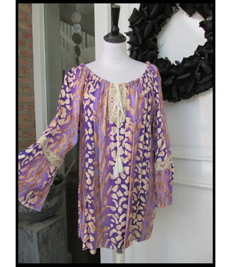 merkloos Violet Tunika