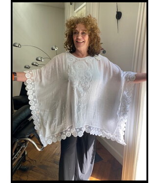 merkloos White Poncho