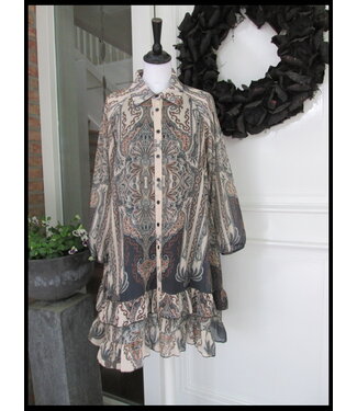 merkloos Braun Bluse