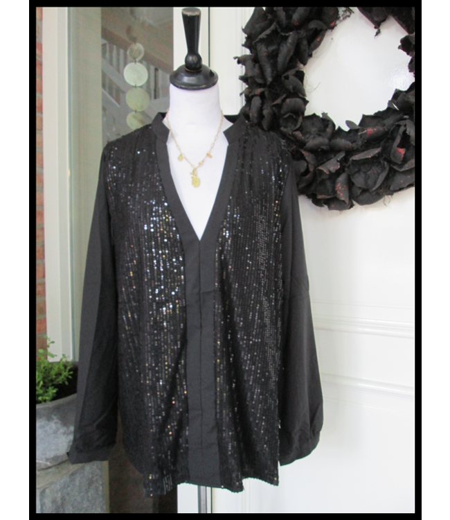 Schwarz Bluse