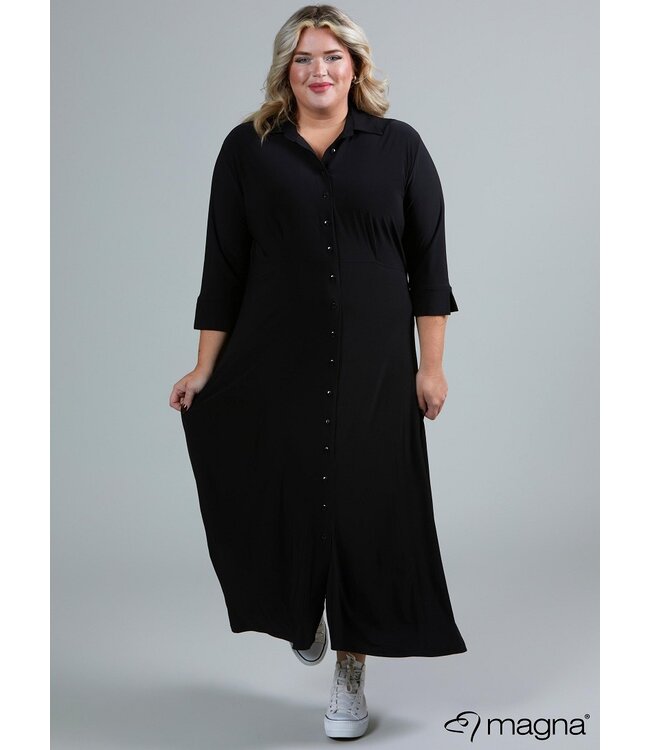 Schwarz Magna Kleid