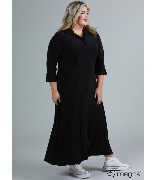 Schwarz Magna Kleid