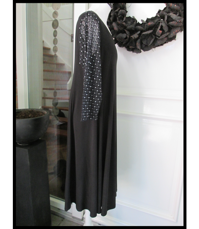Schwarz Magna Kleid