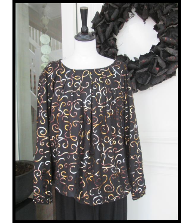 Black Magna Blouse