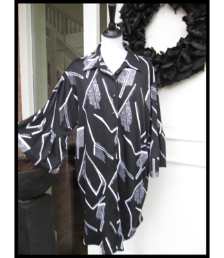 Magna Schwarz Magna Bluse