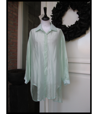 merkloos Groene Blouse