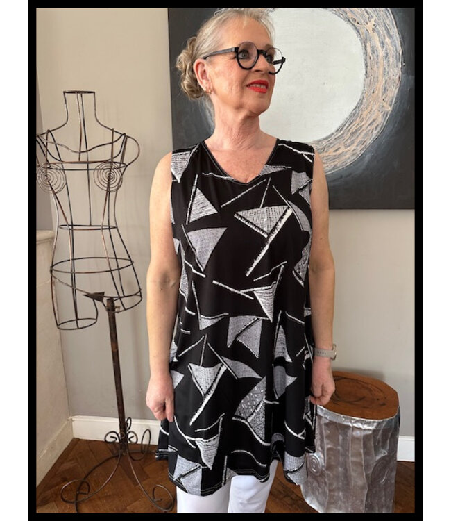 Schwarz Magna Tunika