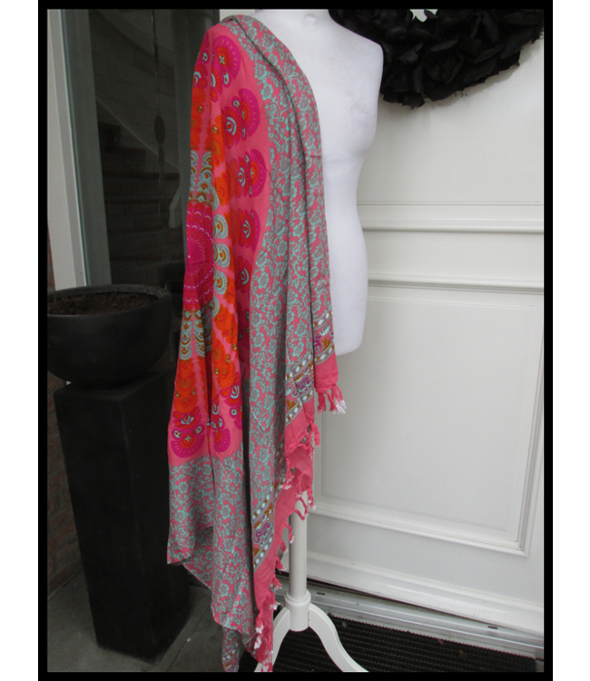 Orange Luna Shawl