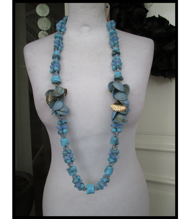 Blau Halskette