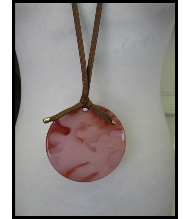 Roze/Bruine Ketting