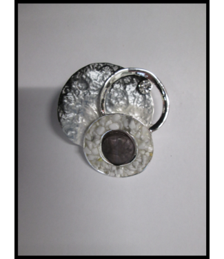 merkloos Schwarz Brosche