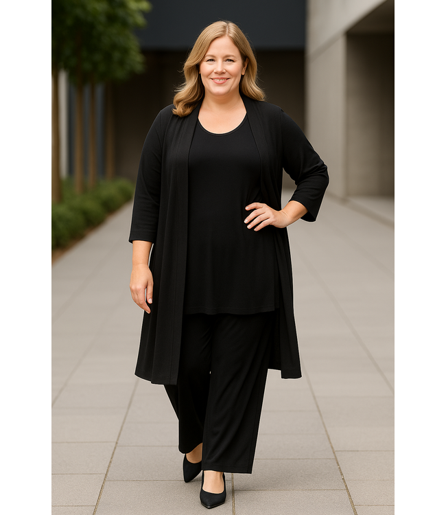 Zwart Lang Magna Vest