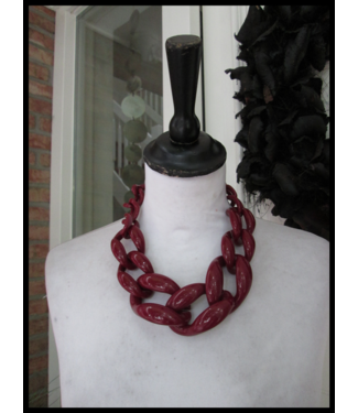 merkloos Bordeaux Ketting