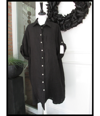 merkloos Schwarz Bluse