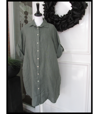 merkloos Linnen Blouse