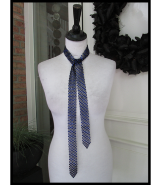 merkloos Kobalt Strass Ketting