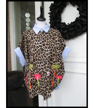 merkloos Braun Bluse
